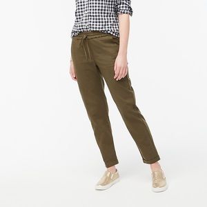J.Crew Linen-cotton drawstring pant